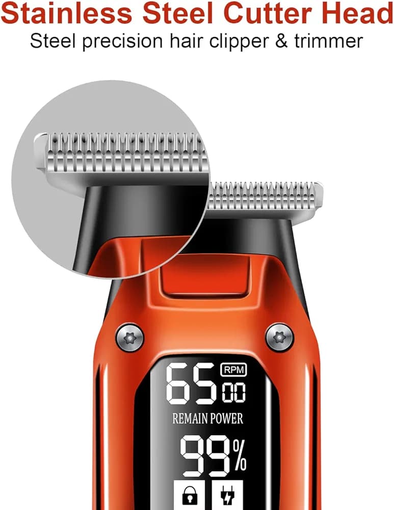 KEMEI Black Hair Clippers for Men,