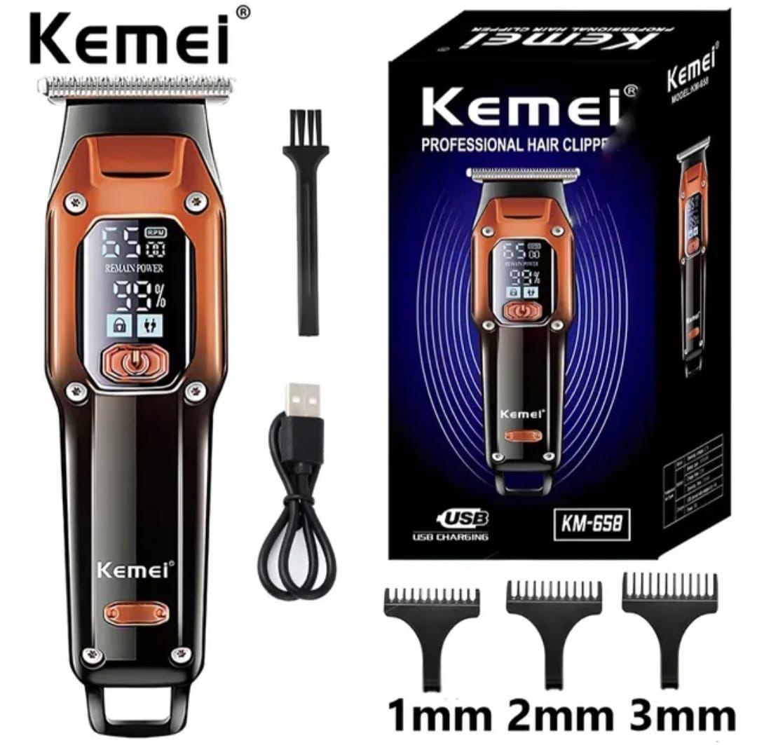 KEMEI Black Hair Clippers for Men,